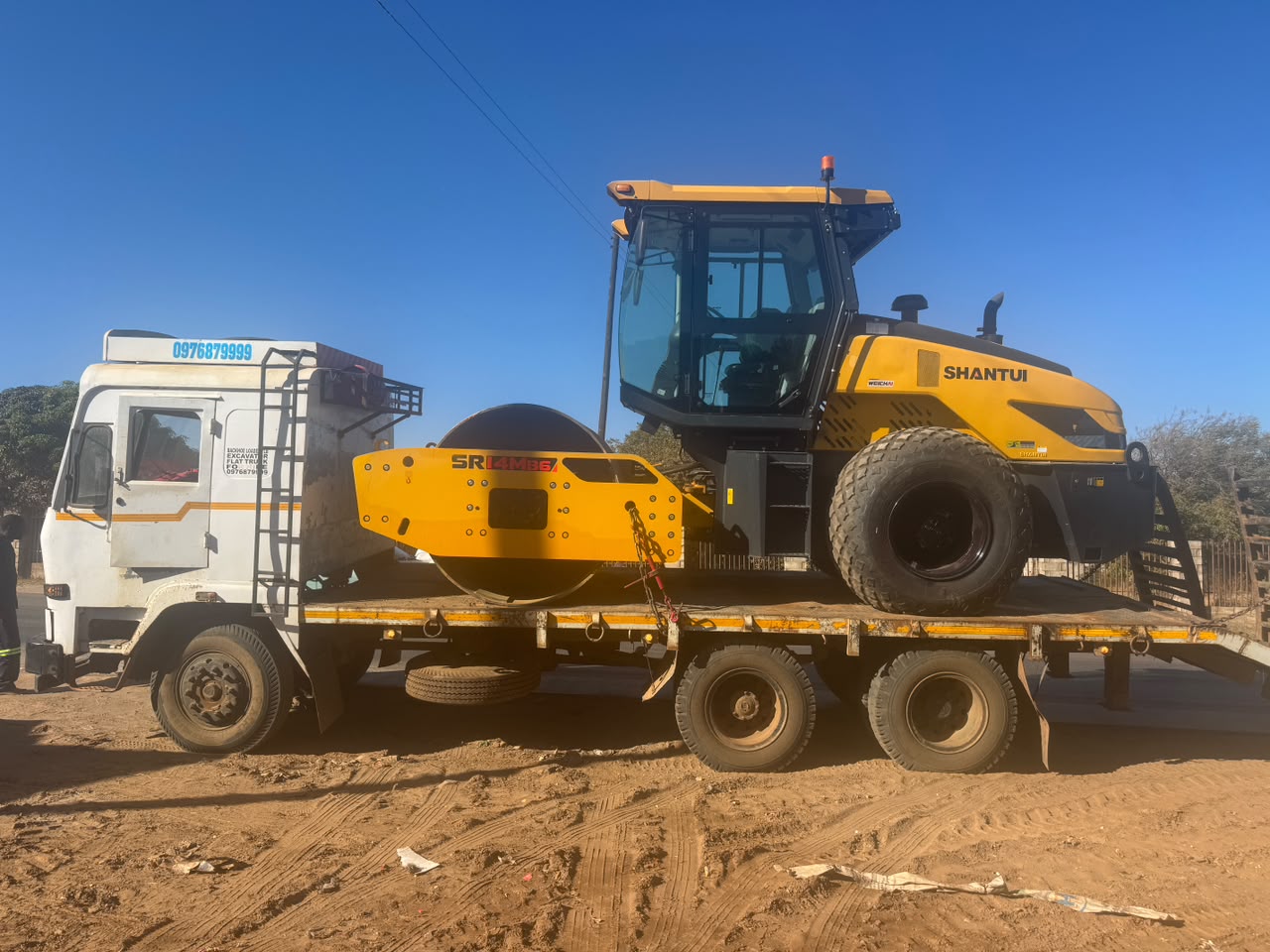 BMR compactor loaded for transport